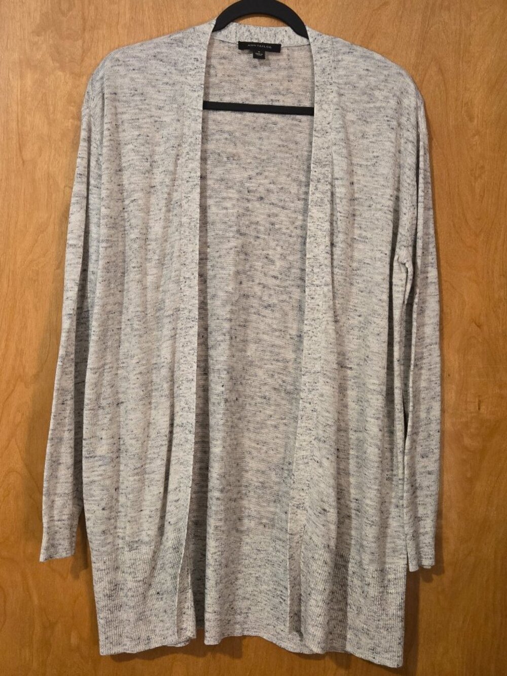 Ann Taylor Womens Open Front Cardigan Linen Blend Medium